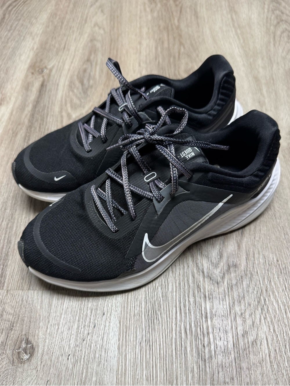 Nike Women’s Black Running Shoes size 8